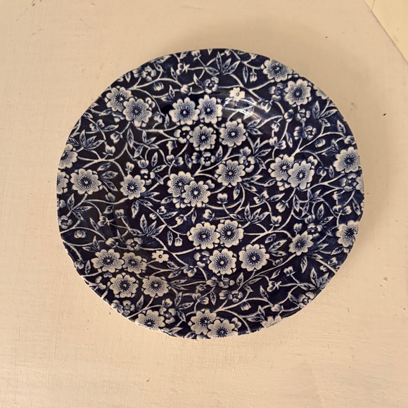 Royal Crownford Other - Calico Floral Blue and White Bread Plate